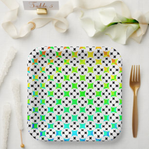 Plato De Papel Círculo de cuatro estrellas por Kenneth Yoncich