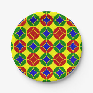Plato De Papel Círculos primarios-1 PLATAS DE PAPEL