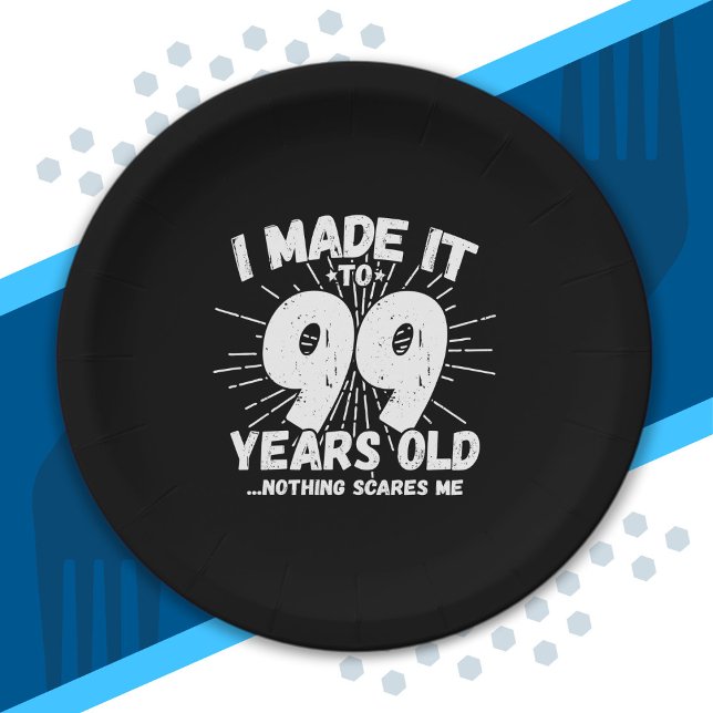 Plato De Papel Cita de cumpleaños 99 divertida Sarcástica 99 años (Subido por el creador)