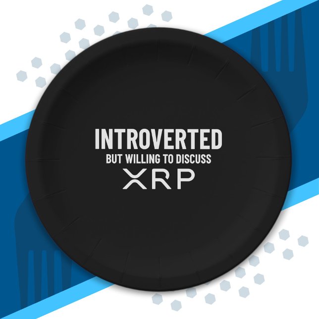 Plato De Papel Cita de memes de criptomonedas XRP introducida div (Subido por el creador)