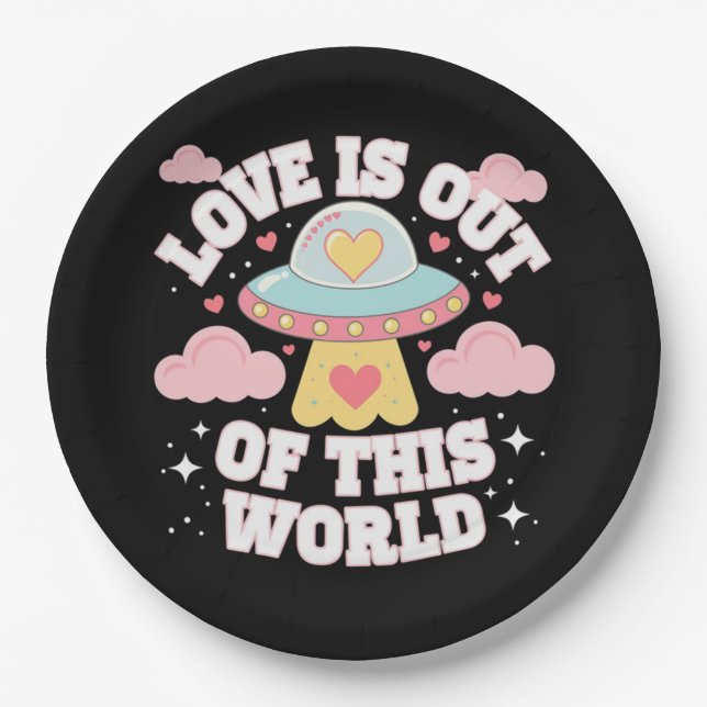 Plato De Papel Cita divertida de meme de Out of This World (Anverso)
