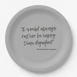 Plato De Papel Cita Jane Eyre I