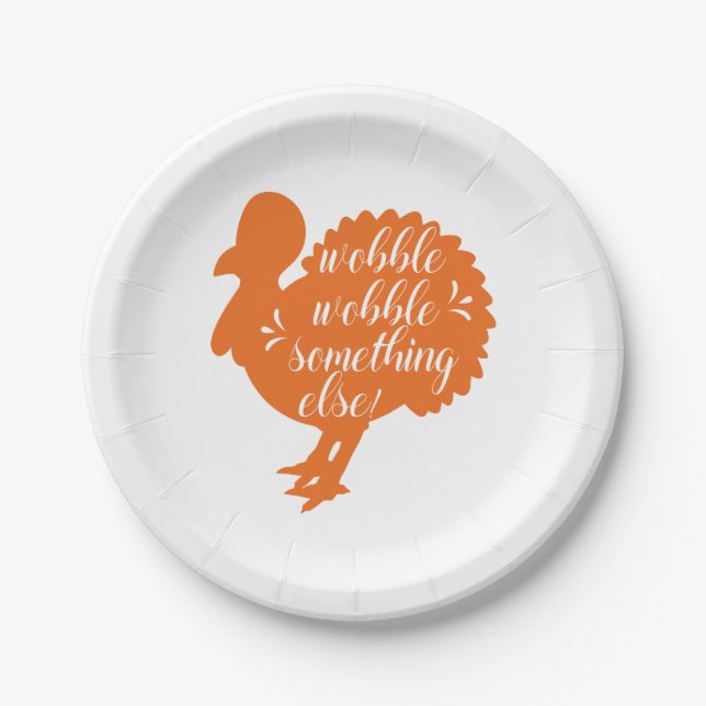 Plato De Papel Cita turca divertida para tambalear otra cosa (Anverso)