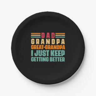 Plato De Papel Citas de abuelo   Papá Gran Abuelo