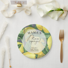 Plato De Papel Citrus Limón - La principal alegría de mamá en la 