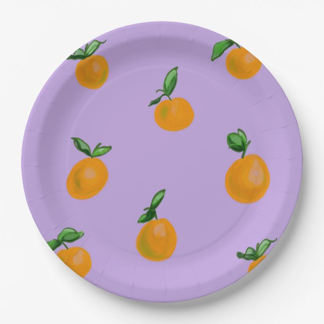 Plato De Papel Citrus Studio I (Anverso)