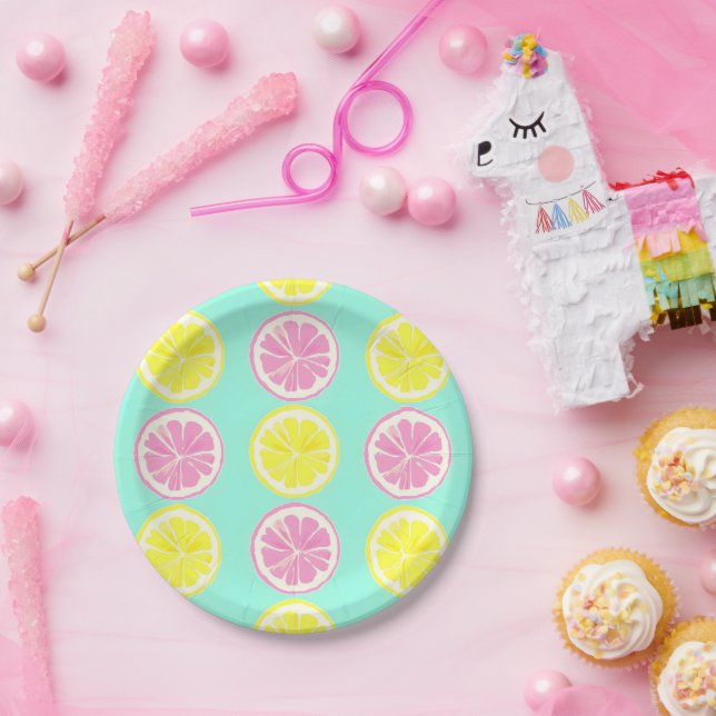 Plato De Papel Citrus Symphony (Fiesta)