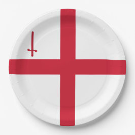 Plato De Papel Ciudad de Londres (Inglaterra) (Capital del Reino