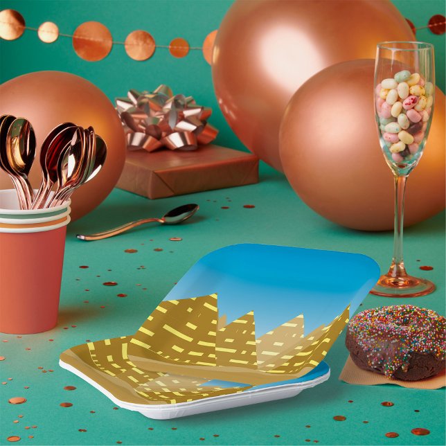 Plato De Papel Ciudad Pirámide (Subido por el creador)