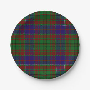 Plato De Papel Clan Adams Tartan