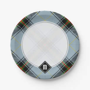Plato De Papel Clan Bell Tartan