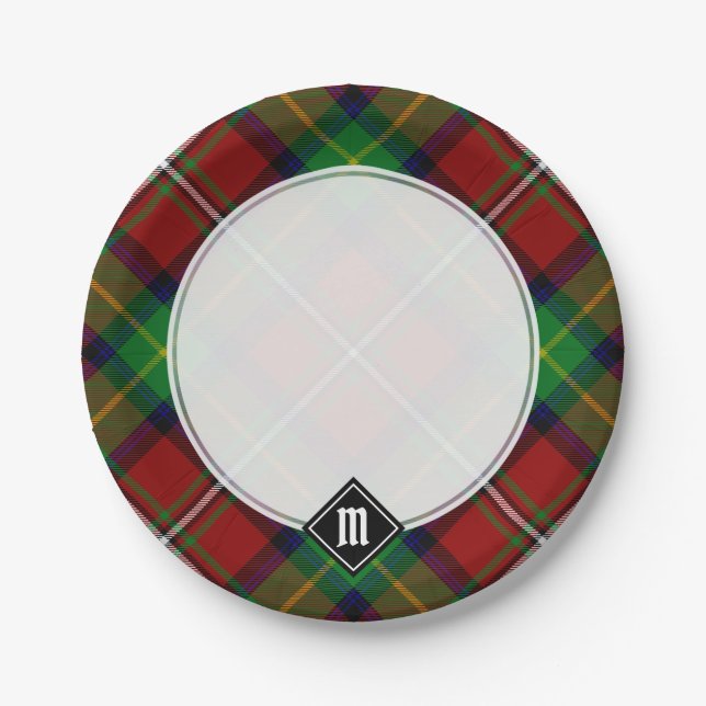 Plato De Papel Clan Boyd Tartan (Anverso)