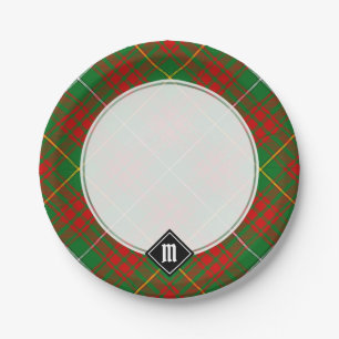 Plato De Papel Clan Bruce Hunting Tartan