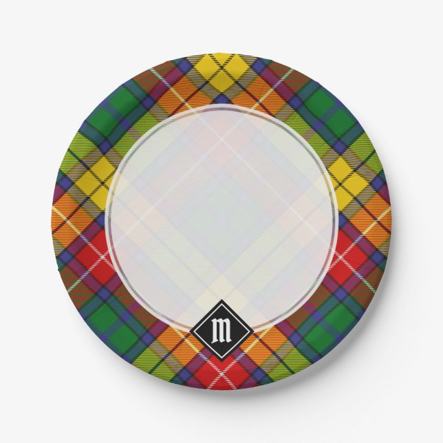 Plato De Papel Clan Buchanan Tartan (Anverso)