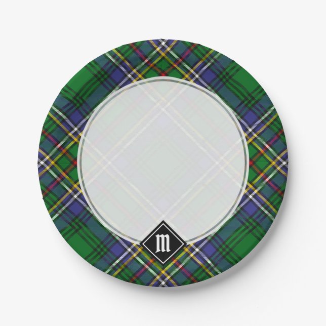 Plato De Papel Clan Cockburn Tartan (Anverso)