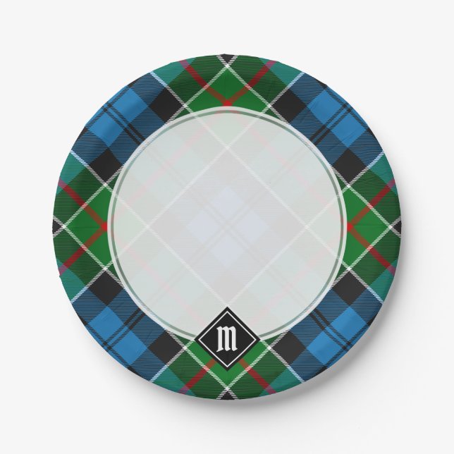 Plato De Papel Clan Colquhoun Tartan (Anverso)