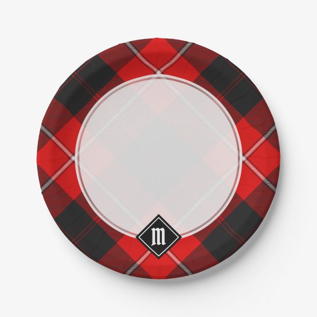 Plato De Papel Clan Cunningham Tartan (Anverso)
