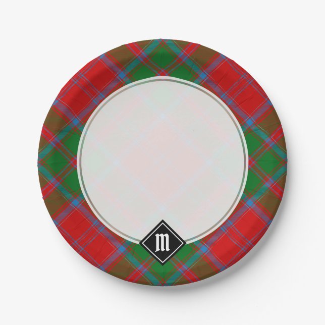 Plato De Papel Clan Drummond Tartan (Anverso)