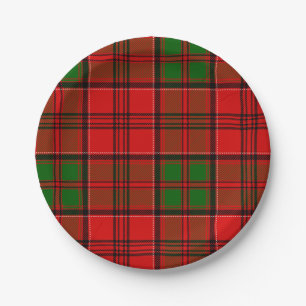 Plato De Papel Clan Grant Tartan