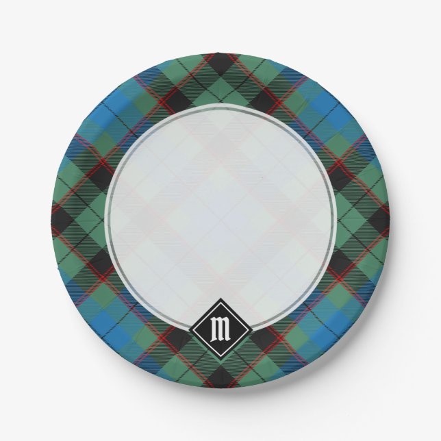 Plato De Papel Clan Guthrie Tartan (Anverso)