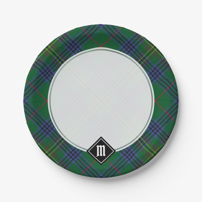 Plato De Papel Clan Kennedy Tartan (Anverso)