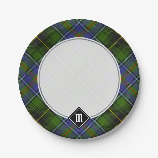 Plato De Papel Clan MacInnes Tartan (Anverso)