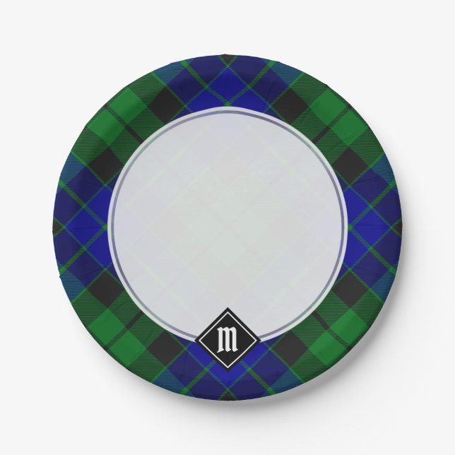 Plato De Papel Clan MacKay Tartan (Anverso)