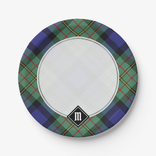 Plato De Papel Clan MacLaren Tartan (Anverso)