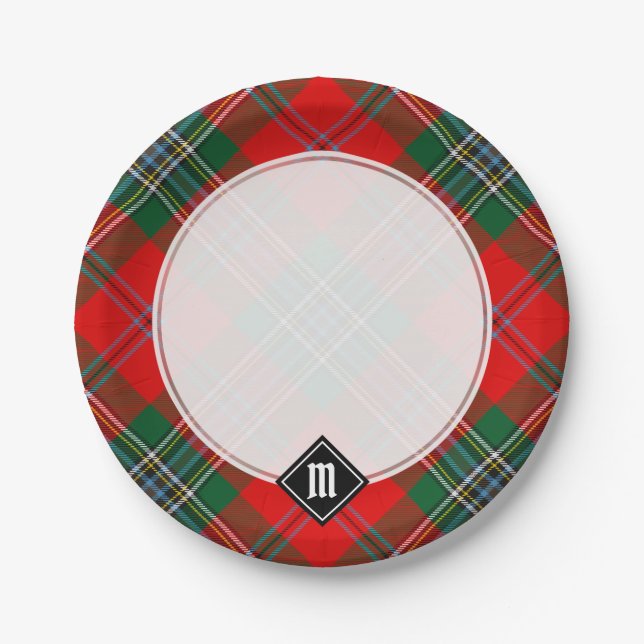 Plato De Papel Clan MacLean Tartan (Anverso)
