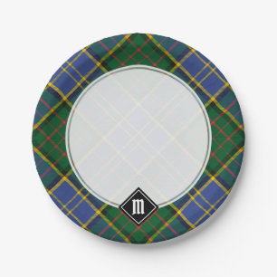 Plato De Papel Clan MacMillan Hunting Tartán