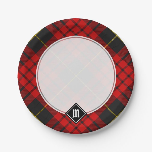 Plato De Papel Clan MacQueen Tartan (Anverso)