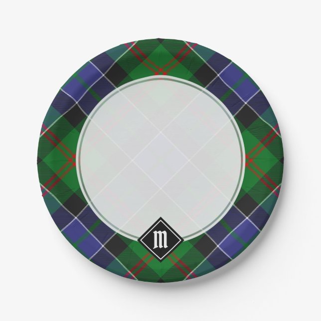 Plato De Papel Clan Paterson Tartan (Anverso)