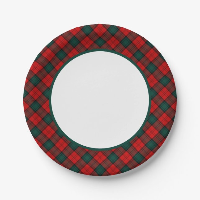 Plato De Papel Clan Stewart de Atholl Tartán Border (Anverso)
