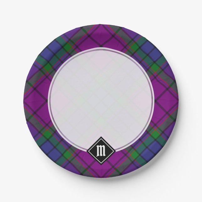 Plato De Papel Clan Wardlaw Tartan (Anverso)