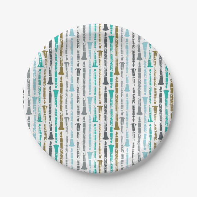 Plato De Papel Clarinet Tema (Anverso)