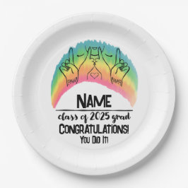 Plato De Papel Clase 2025 Grad - PAH!