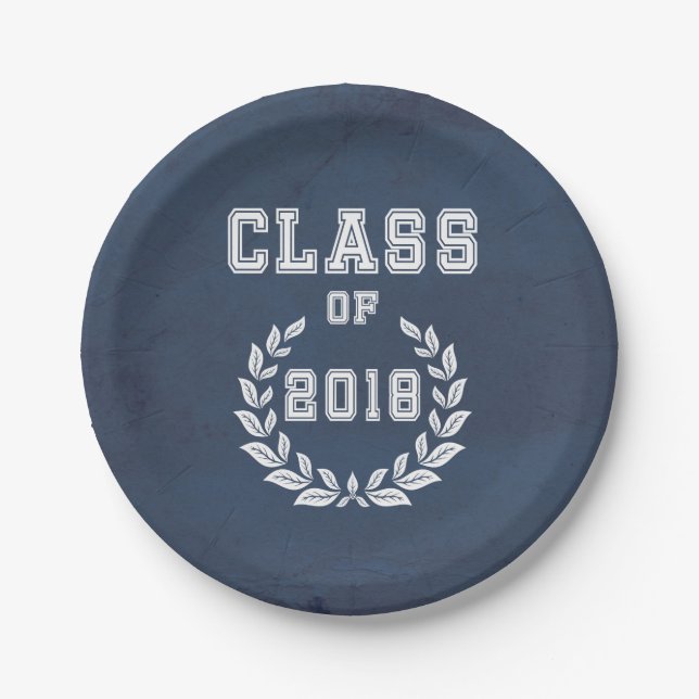 Plato De Papel Clase de 2018 (Anverso)