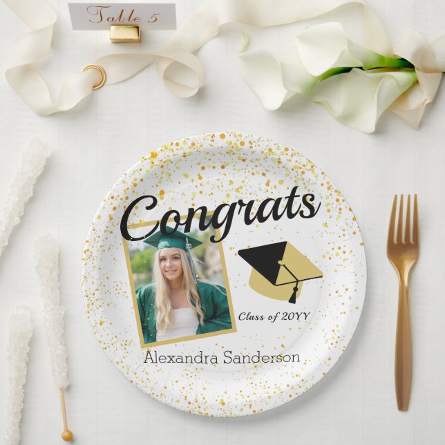 Plato De Papel clase de 2023, (Boda)