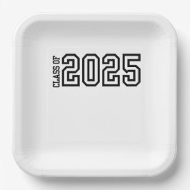 Plato De Papel Clase de 2025