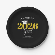 Clase de 2025 Grad Simple Black and Gold