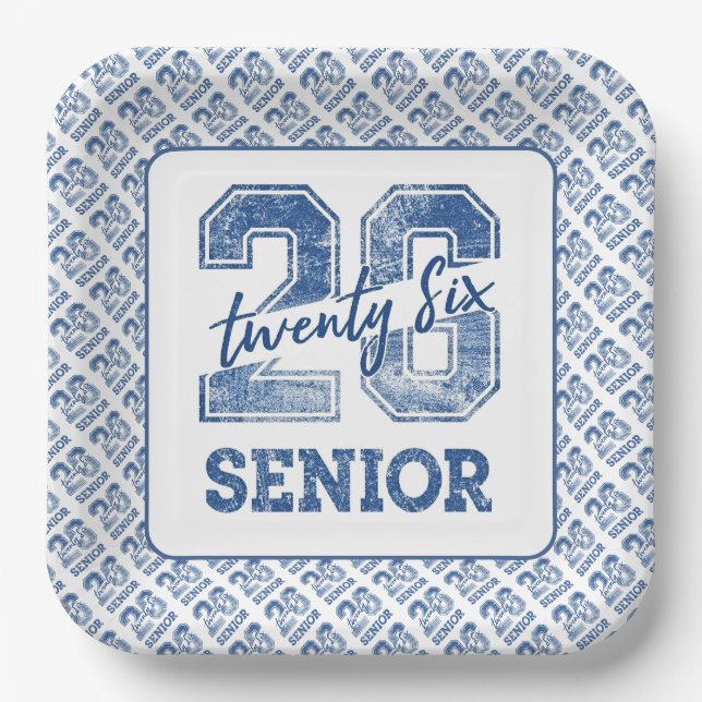 Plato De Papel Clase de 2026 Bachillerato (Anverso)