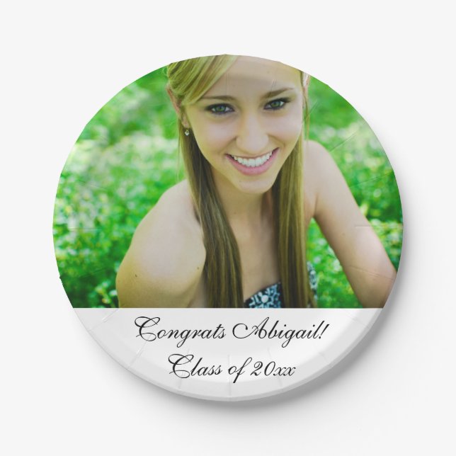 Plato De Papel Clase de 20XX Grado de felicitaciones (Anverso)