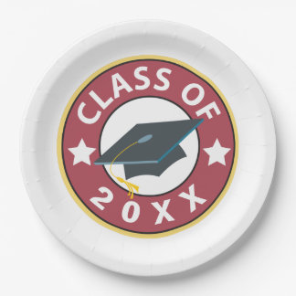 Plato De Papel Clase de graduación