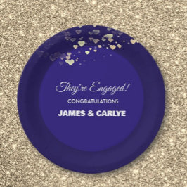 Plato De Papel Clase, felicitaciones de compromiso personalizadas