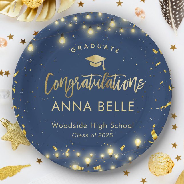 Plato De Papel Clase Personalizado de graduación personalizada de (Subido por el creador)
