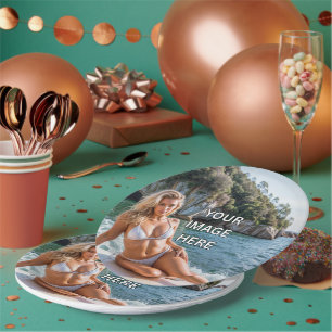 Plato De Papel CLÁSICA! Placa de papel redondo de 🍽️ Personaliza