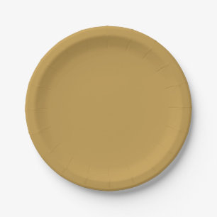 Plato De Papel Clásico simple Aztec Gold