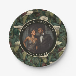 Plato De Papel Classy Calle Lilies Plates For Boda Keepsake