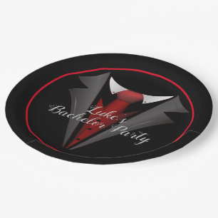 Plato De Papel Classy Gentleman Red Tie