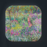 Plato De Papel Claude Monet - El jardín del Iris en Giverny<br><div class="desc">El Jardín Iris de Giverny / El Jardín del Artista en Giverny - Claude Monet,  1899-1900</div>